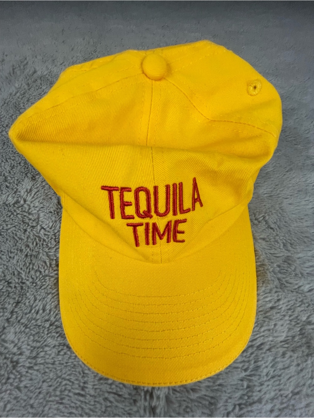 Yellow 'Tequila Time' Embroidered Cap Tequila Cazadores